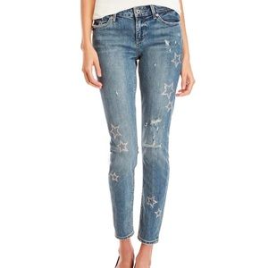 Lucky Brand Star Distressed Skinny Jeans